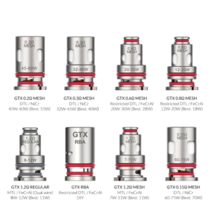 resistência vaporesso gtx