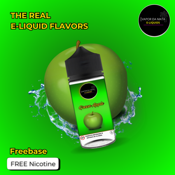 essência-sem-nicotina-para-vape-maça-verde